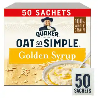 Costco Quaker Oat So Simple Golden Syrup, 50 x 36g offer