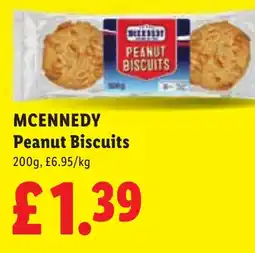 Lidl MCENNEDY Peanut Biscuits offer