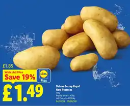 Lidl Deluxe Jersey Royal New Potatoes offer