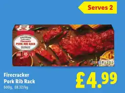 Lidl Firecracker Pork Rib Rack offer