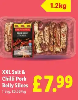 Lidl XXL Salt & Chilli Pork Belly Slices offer