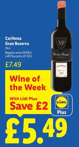 Lidl Cariñena Gran Reserva offer