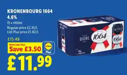 Lidl Kronenbourg 1664 4.6% offer