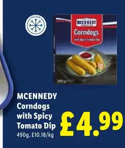 Lidl MCENNEDY Corndogs with Spicy Tomato Dip offer