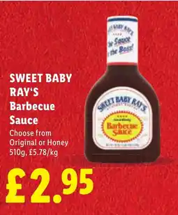 Lidl SWEET BABY RAY'S Barbecue Sauce offer