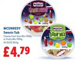 Lidl MCENNEDY Sweets Tub offer