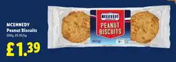 Lidl MCENNEDY Peanut Biscuits offer