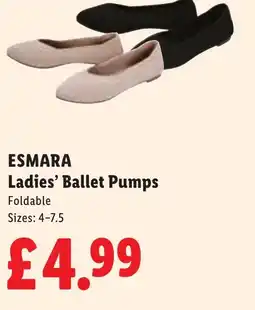 Lidl ESMARA Ladies' Ballet Pumps offer