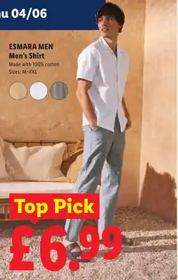 Lidl ESMARA MEN Men's Shirt offer