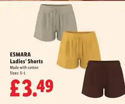 Lidl ESMARA Ladies' Shorts offer