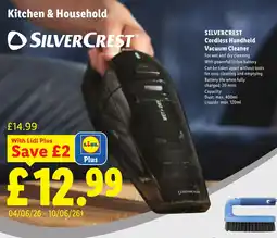 Lidl SILVERCREST Cordless Handheld Vacuum Cleaner offer