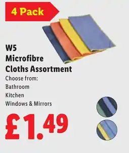 Lidl W5 Microfibre Cloths Assortment offer