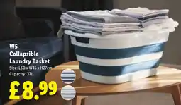 Lidl W5 Collapsible Laundry Basket offer
