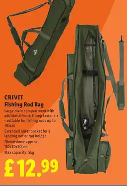 Lidl CRIVIT Fishing Rod Bag offer