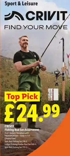 Lidl CRIVIT Fishing Rod Set Assortment offer