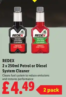 Lidl REDEX Petrol or Diesel System Cleaner offer