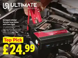 Lidl ULTIMATE SPEED Portable Jump Starter with Power Bank offer