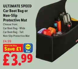 Lidl ULTIMATE SPEED Car Boot Bag or Non-Slip Protective Mat offer