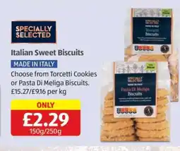 Aldi Specially Selected Italian Sweet Biscuits offer
