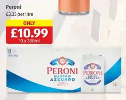 Aldi PERONI NASTRO AZZURRO offer