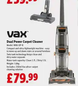 Lidl Vax Dual Power Carpet Cleaner offer