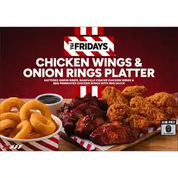 Iceland TGI Fridays Chicken Wings & Onion Rings Platter 1.125kg offer