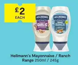 SuperValu Hellmann's Mayonnaise / Ranch Range offer