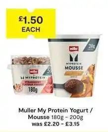 SuperValu Muller My Protein Yogurt / Mousse offer