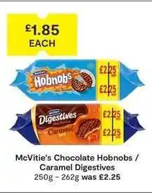 SuperValu McVitie's Chocolate Hobnobs / Caramel Digestives offer