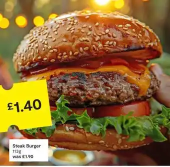 SuperValu Steak Burger offer