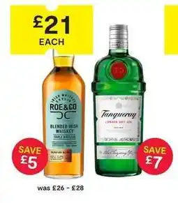 SuperValu Roe & Co Blended Irish Whiskey offer