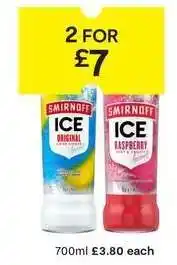 SuperValu Smirnoff Ice Original & Raspberry offer