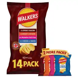 Iceland Walkers Meaty Variety Multipack Crisps 14x25g offer