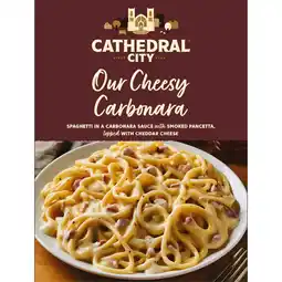 Iceland Cathedral City Our Cheesy Carbonara 400g offer