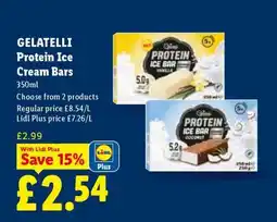 Lidl GELATELLI Protein Ice Cream Bars offer