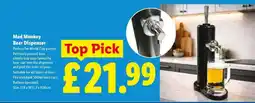 Lidl Mad Monkey Beer Dispenser offer