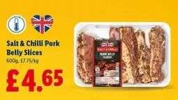 Lidl Salt & Chilli Pork Belly Slices offer