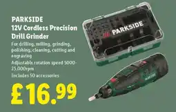 Lidl Parkside 12V Cordless Precision Drill Grinder offer