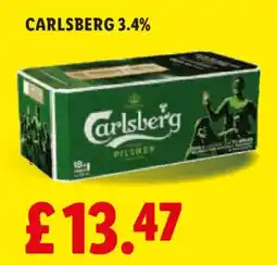 Lidl CARLSBERG 3.4% offer