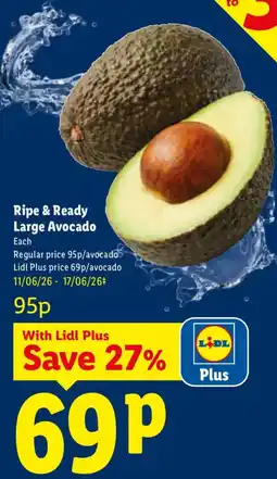 Lidl Ripe & Ready Large Avocado offer