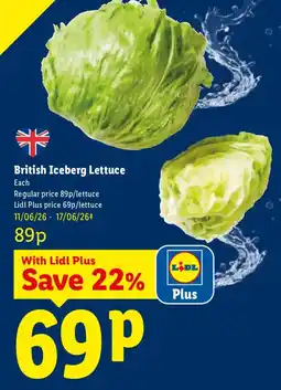 Lidl British Iceberg Lettuce offer