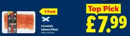 Lidl 4 Scottish Salmon Fillets offer