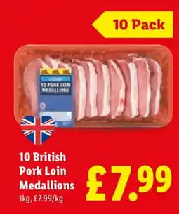 Lidl 10 British Pork Loin Medallions offer