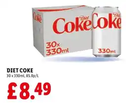 Lidl Diet COKE offer