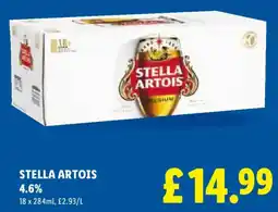 Lidl STELLA ARTOIS 4.6% offer