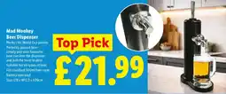 Lidl Mad Monkey Beer Dispenser offer