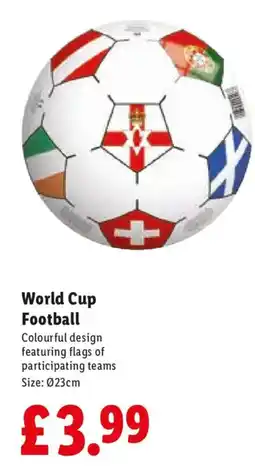 Lidl World Cup Football offer