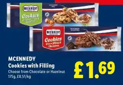 Lidl MCENNEDY Cookies with Filling offer