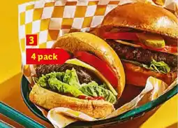 Lidl DELUXE 4 British Caramelised Onion Quarter Pounders offer
