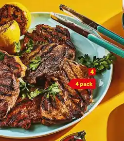 Lidl 4 Marinated British Pork Shoulder Steaks offer